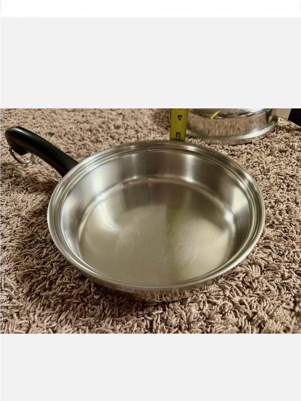 Saladmaster  Two 9 inch Stainless Steel frypan set with vapo lid